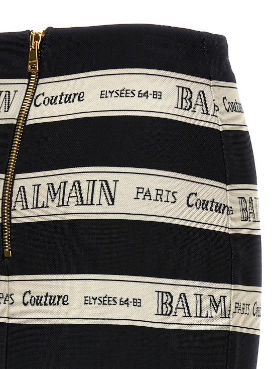  발망 스커트 LDEF1LC245JJ95EDY BLACK - BALMAIN