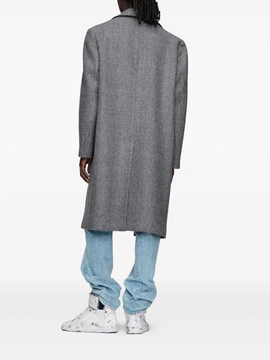  마르지엘라 코트 FW26H1463 S50AA0166M35904 001F GreyCheck IT44 GRAY - MAISON MARGIELA