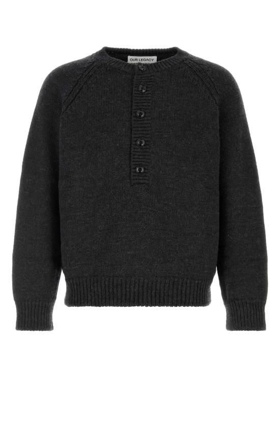 26FW 아워레가시 쇼어 헨리 메리노 울 니트 M4263SC CHADRYMERWOO GRAY
