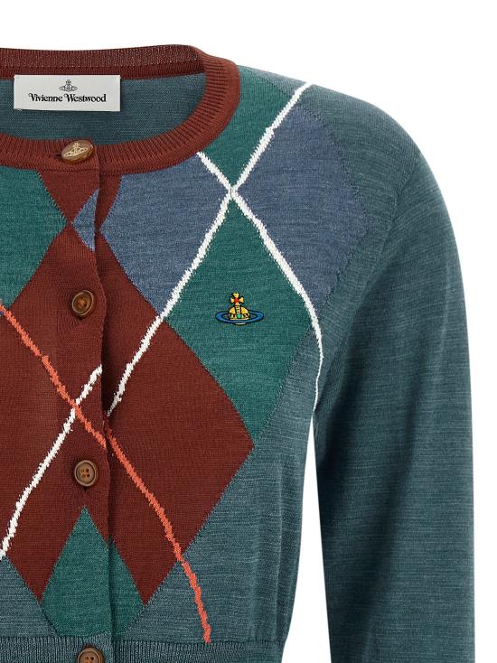  비비안웨스트우드 가디건 LD18030083C00A0O101 TEAL - VIVIENNE WESTWOOD