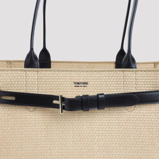 26FW 톰포드 토트백 L1809 TRA005P JNA NATURAL BLACK - TOMFORD