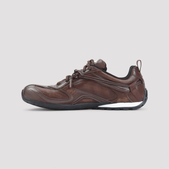 26FW 발렌시아가 레이더 레더 스니커즈 865703 WSTVL 2010 BROWN BLACK - BALENCIAGA