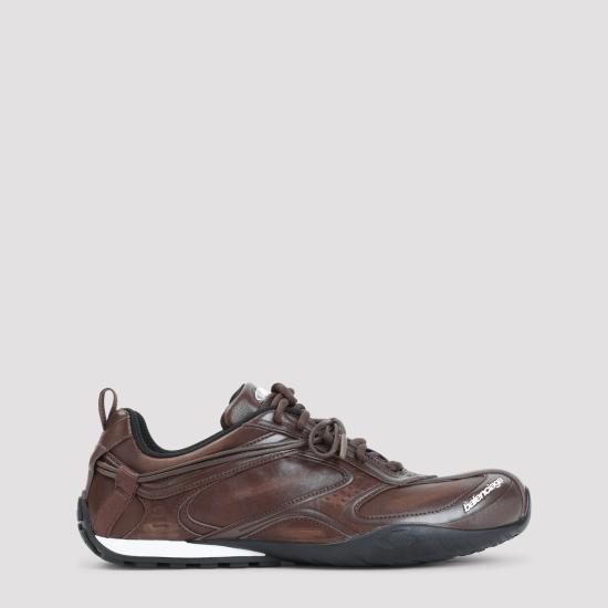 26FW 발렌시아가 레이더 레더 스니커즈 865703 WSTVL 2010 BROWN BLACK