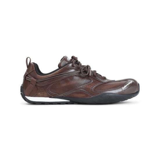 26FW 발렌시아가 레이더 레더 스니커즈 865703 WSTVL 2010 BROWN BLACK - BALENCIAGA