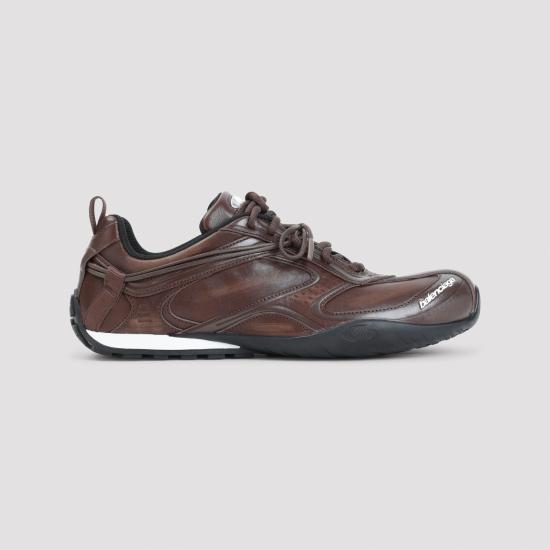 26FW 발렌시아가 레이더 레더 스니커즈 865703 WSTVL 2010 BROWN BLACK - BALENCIAGA