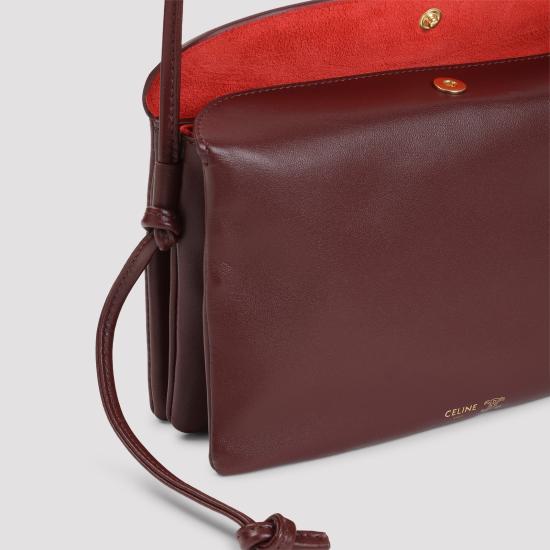 26FW 셀린느 트리오 플랩백 스무스 램스킨 10P862O86 28PO SYRAH - CELINE
