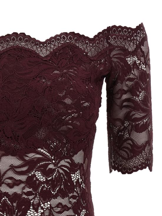  파코라반 블라우스 LD26AJTO697PA0170P534 BURGUNDY - PACO RABANNE