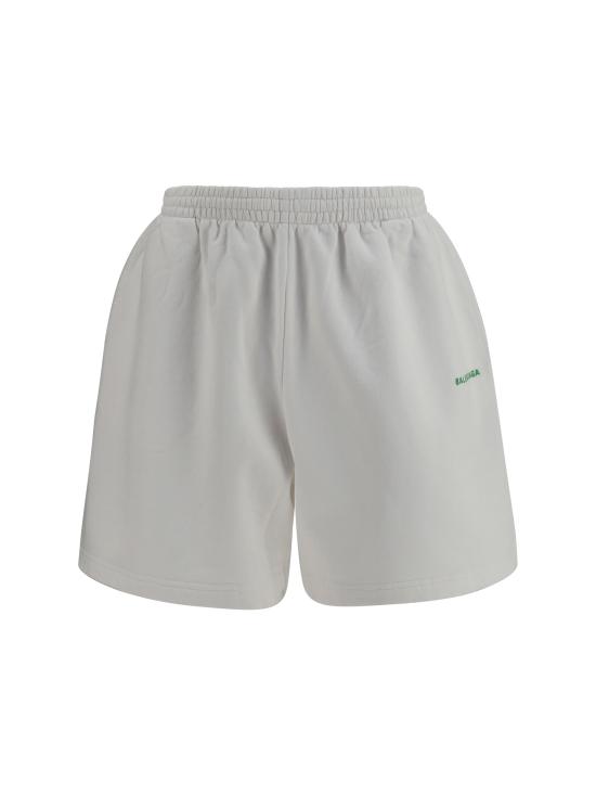 26FW 발렌시아가 백 릴랙스드 핏 쇼츠 826385TTVJ2 9163 WHITE