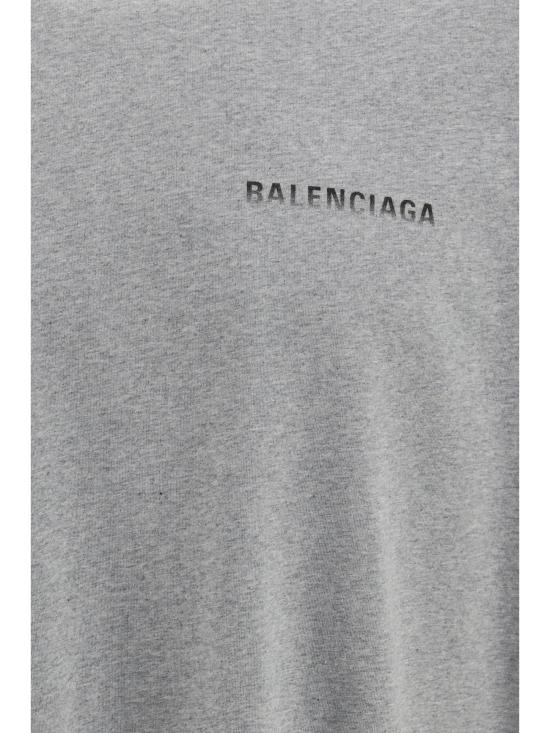26FW 발렌시아가 백 그래디언트 오버사이즈 티셔츠 850345TVVE6 1302 GREY - BALENCIAGA
