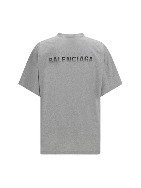 26FW 발렌시아가 백 그래디언트 오버사이즈 티셔츠 850345TVVE6 1302 GREY - BALENCIAGA