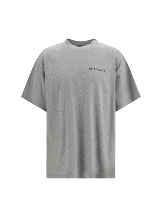26FW 발렌시아가 백 그래디언트 오버사이즈 티셔츠 850345TVVE6 1302 GREY