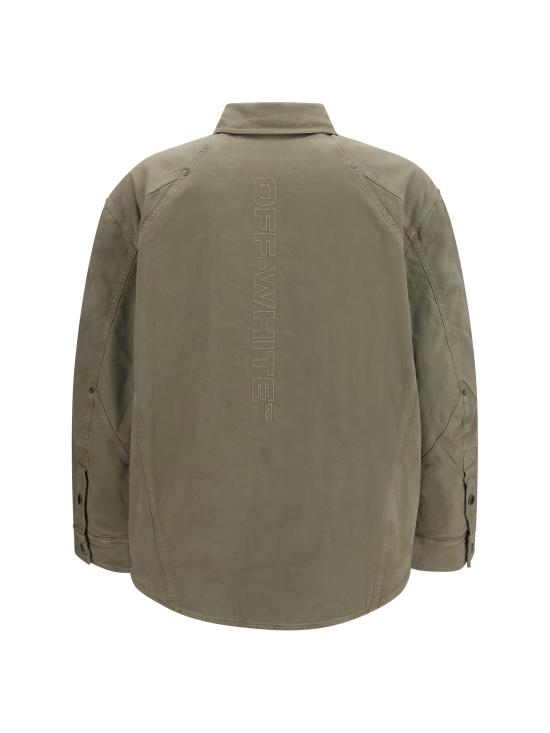 26FW 오프화이트 자켓 OMES01DF26FAB00130 312 GREEN - OFF WHITE
