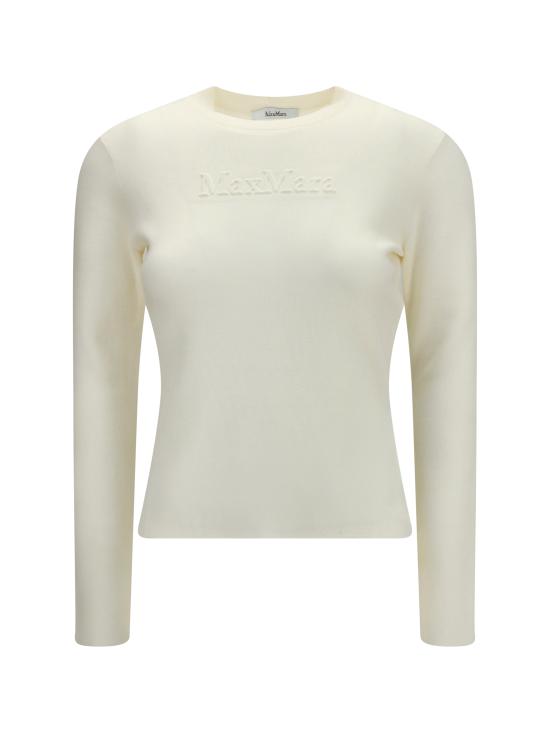 26FW 막스마라 만토 스웨터 2621366082600 001 WHITE