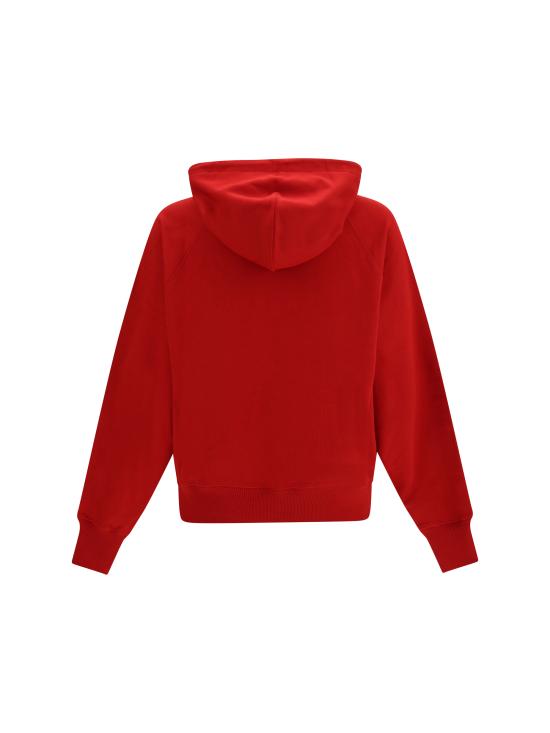 26FW 아미 후드 티셔츠 USW803JE0273 A202 RED - AMI