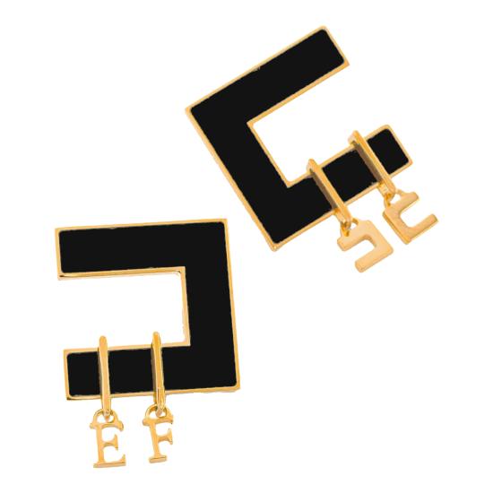 26FW 엘리자베타프랜치 이어링 OR34K66E2 110 BLACK - ELISABETTA FRANCHI