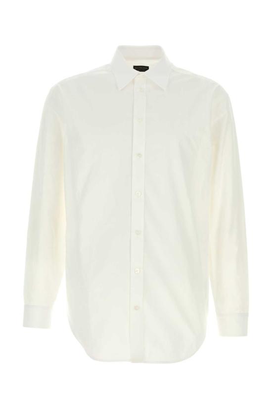 25FW 발렌시아가 스탠다드 셔츠 850808TTM12 9000 WHITE