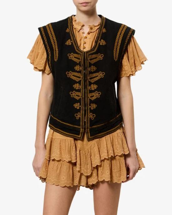 26FW 이자벨마랑에뚜왈 베스트 MASTER ULT 010047 NOIR 0 BLACK - ISABEL MARANT ETOILE
