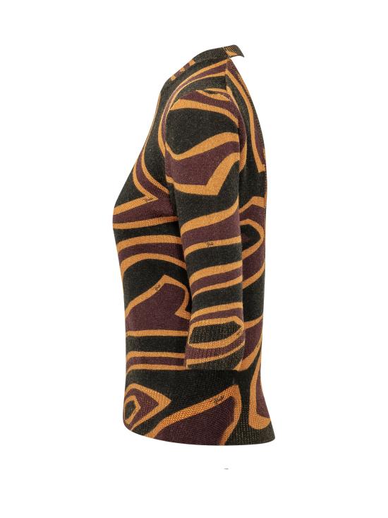 26FW 푸찌 반팔 티셔츠 6UKM726U960 019 BORDEAUX GOLD - PUCCI