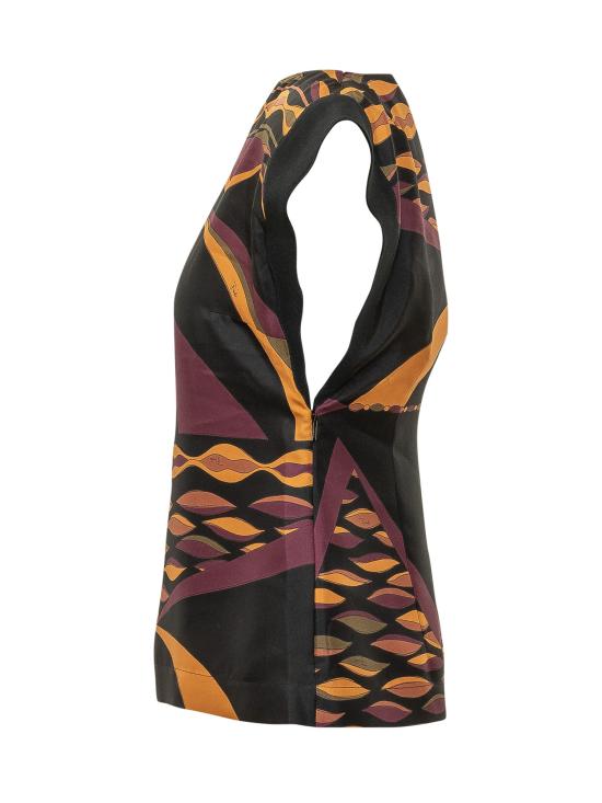 26FW 푸찌 반팔 티셔츠 6URM026U781 059 BORDEAUX GOLD - PUCCI