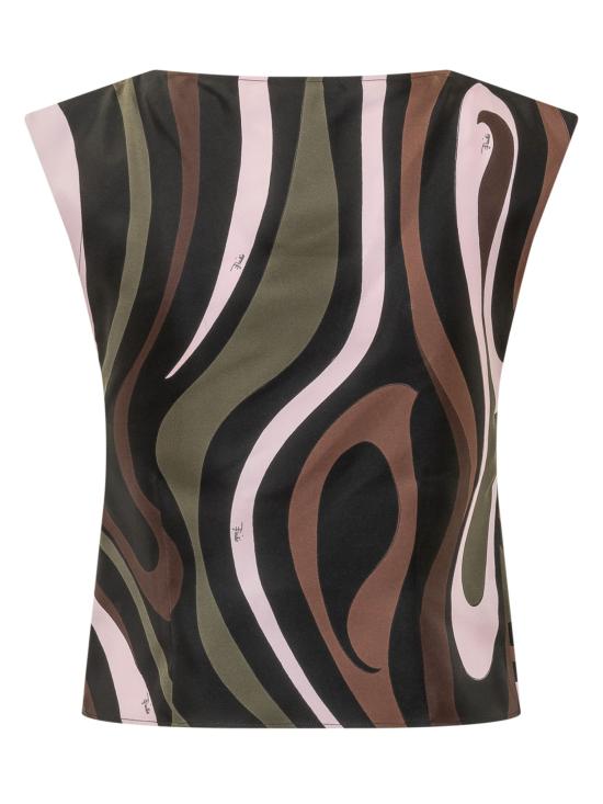26FW 푸찌 반팔 티셔츠 6URM856U761 004 KHAKI PINK - PUCCI