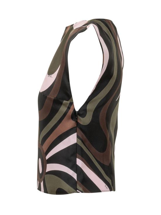 26FW 푸찌 반팔 티셔츠 6URM856U761 004 KHAKI PINK - PUCCI
