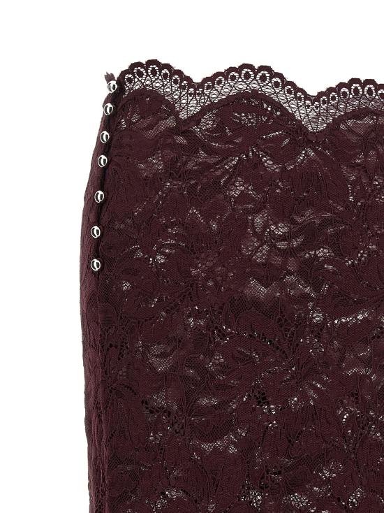  파코라반 스커트 LD26AJJU598PA0170P534 BURGUNDY - PACO RABANNE