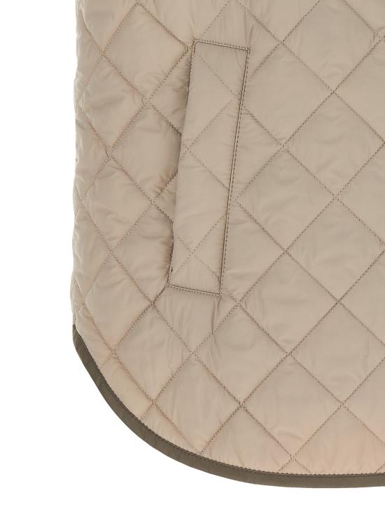 26FW 브루넬로 쿠치넬리 Thermore® 매트 나일론 퀼팅 후드 웨이스트코트 MR4057999PC2613 Beige - BRUNELLO CUCINELLI