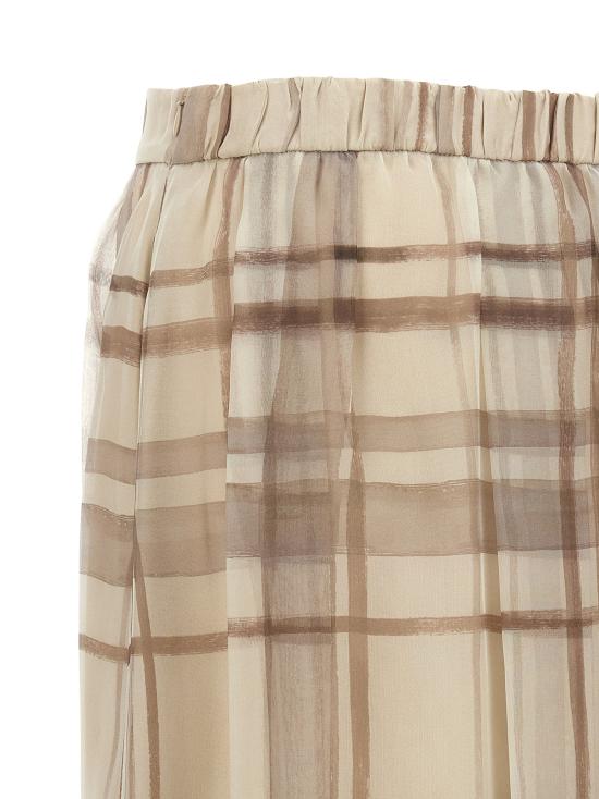 26FW 브루넬로 쿠치넬리 미디 스커트 MP199G4096C015 Beige - BRUNELLO CUCINELLI