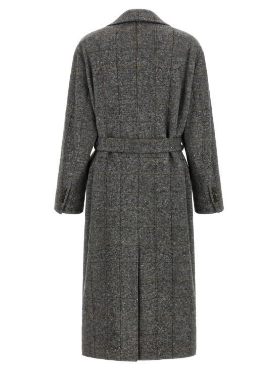 26FW 브루넬로 쿠치넬리 트렌치 코트 MG5729937C001 Gray - BRUNELLO CUCINELLI
