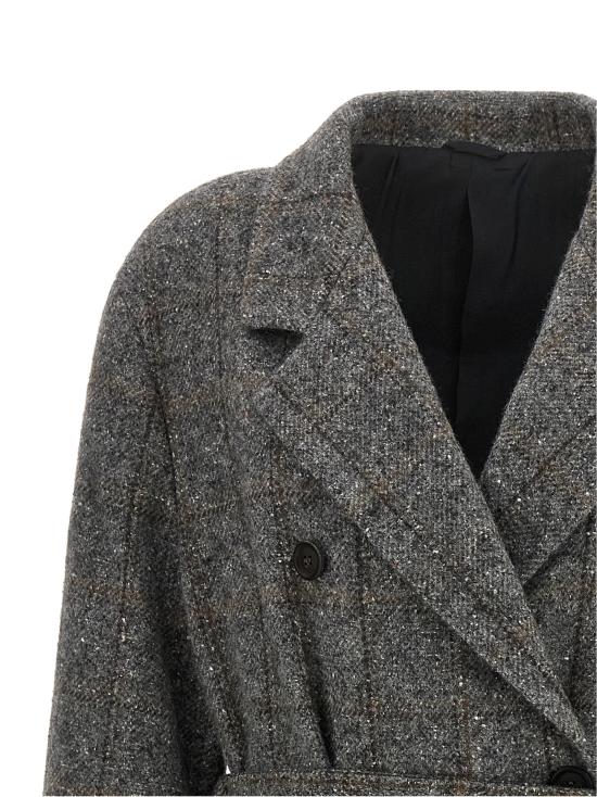 26FW 브루넬로 쿠치넬리 트렌치 코트 MG5729937C001 Gray - BRUNELLO CUCINELLI