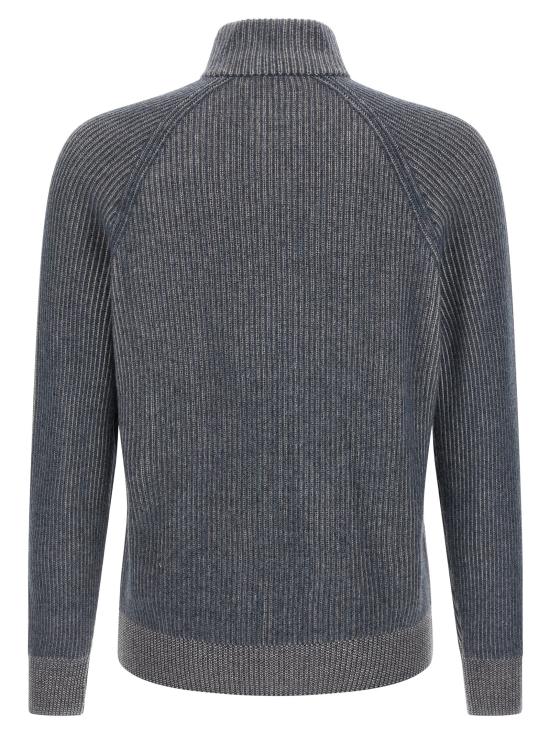 26FW 브루넬로 쿠치넬리 캐시미어 가디건 M22700506CYT41 Blue - BRUNELLO CUCINELLI