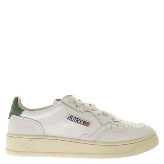 26SS 오트리 메달리스트 로우 스니커즈 AULM WHITE GREEN
