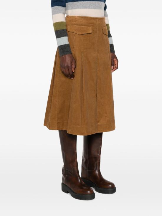  토리버치 스커트 185588291 AI26 BROWN - TORY BURCH