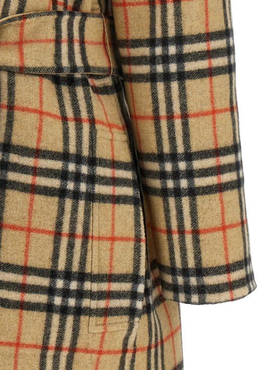  버버리 코트 LD8113069SANDIPCHECK CAMEL - BURBERRY