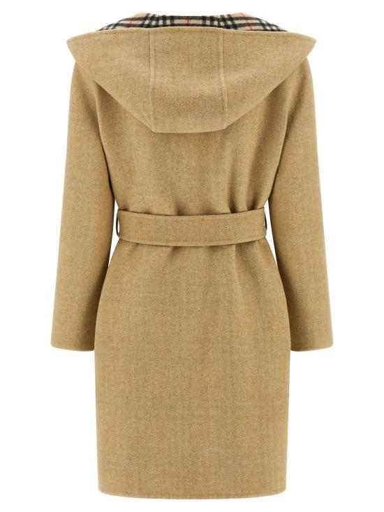  버버리 코트 LD8113069SANDIPCHECK CAMEL - BURBERRY