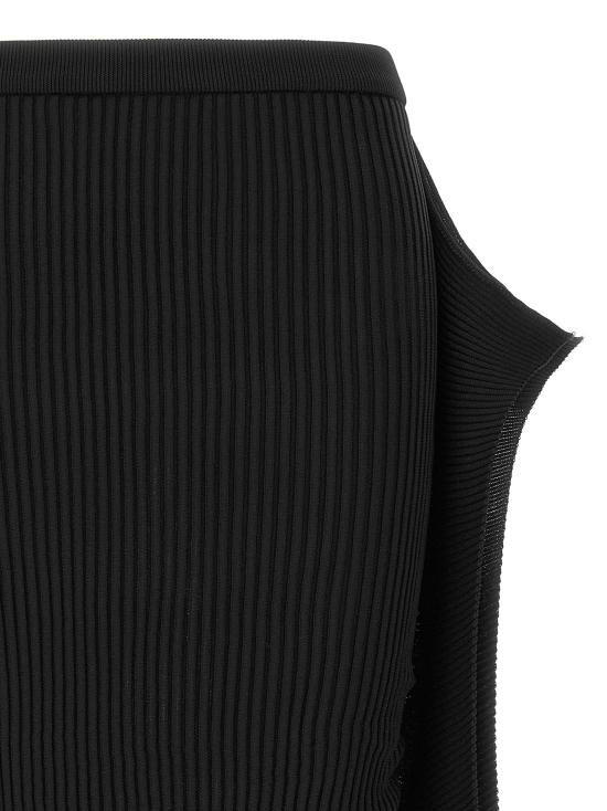  이세이 미야케 스커트 LDIM68KG29615 BLACK - ISSEY MIYAKE