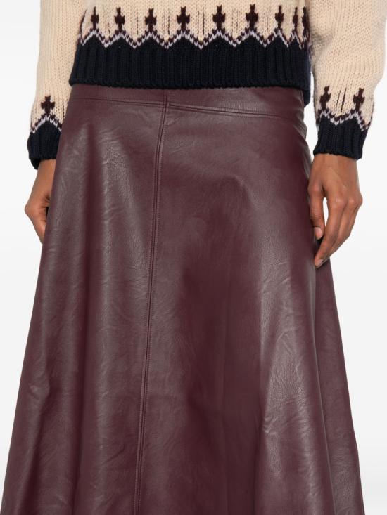  포르테포르테 스커트 15312MYSKIRTBORDEAUX AI26 BURGUNDY - FORTE FORTE