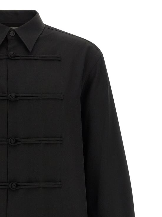  요지 야마모토 셔츠 LDHWB251002 BLACK - YOHJI YAMAMOTO