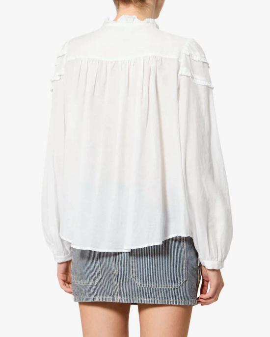  이자벨마랑 블라우스 이자벨 마랑 크리스타 탑 화이트 - ISABEL MARANT