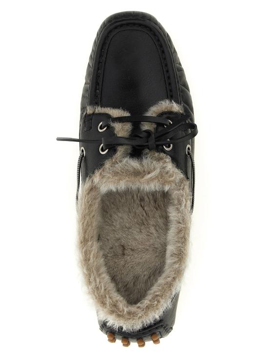  브루넬로 쿠치넬리 플랫 슈즈 LDMZSLG3392C101 BLACK - BRUNELLO CUCINELLI