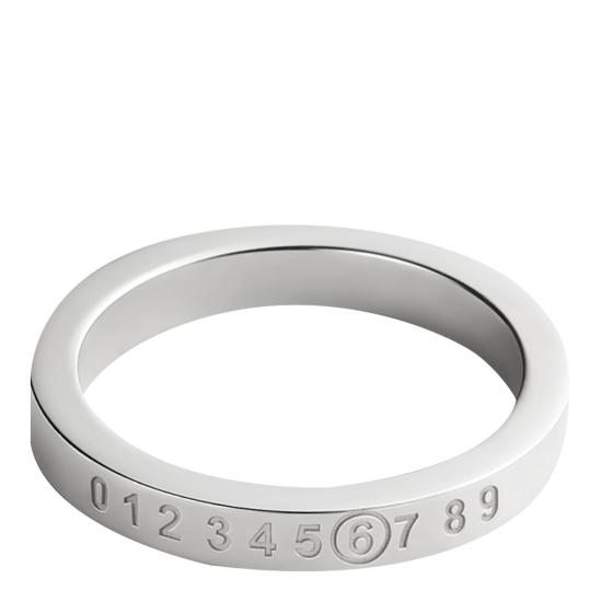 26FW MM6 메종마르지엘라 뉴메릭 미니멀 시그니처 링 SM6UQ0059 P6469951 SILVER