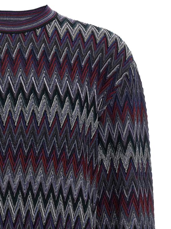  미소니 탑 LDUS25WN0EBR012YS4173 NAVY - MISSONI