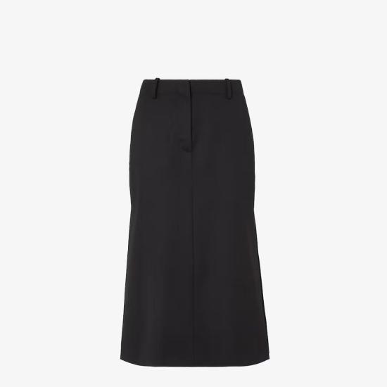 26FW 펜디 스커트 MASTER ULT 010584 NOIR 38 BLACK