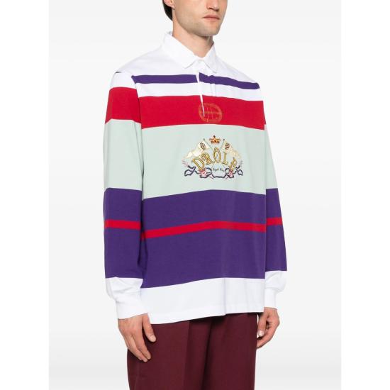 26FW 드롤드무슈 폴로 티셔츠 PL184 CO248 NAVY PURPLE WHITE - DROLE DE MONSIEUR