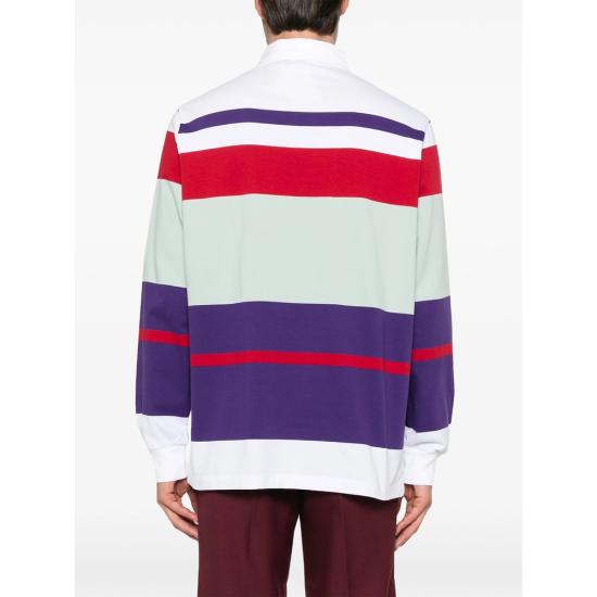 26FW 드롤드무슈 폴로 티셔츠 PL184 CO248 NAVY PURPLE WHITE - DROLE DE MONSIEUR