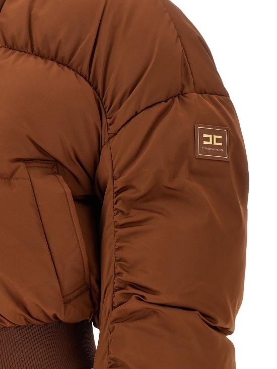  엘리자베타프랜치 패딩 LDPI96D66E2FK3 BROWN - ELISABETTA FRANCHI