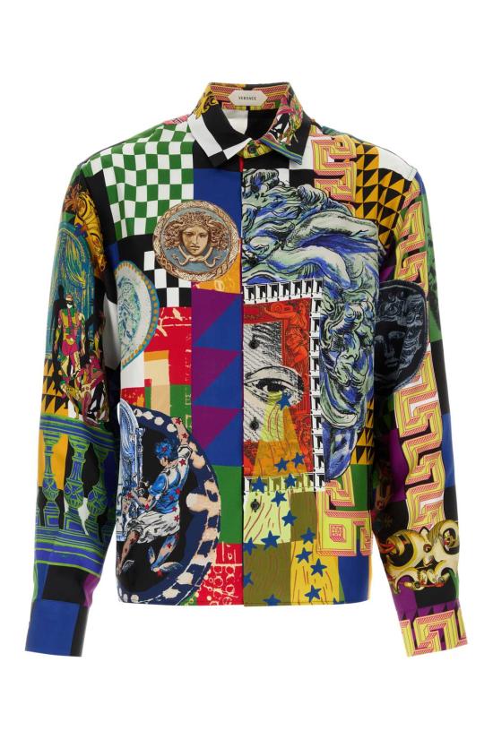 26FW 베르사체 셔츠 10245201A19270 5X000 MULTICOLOR