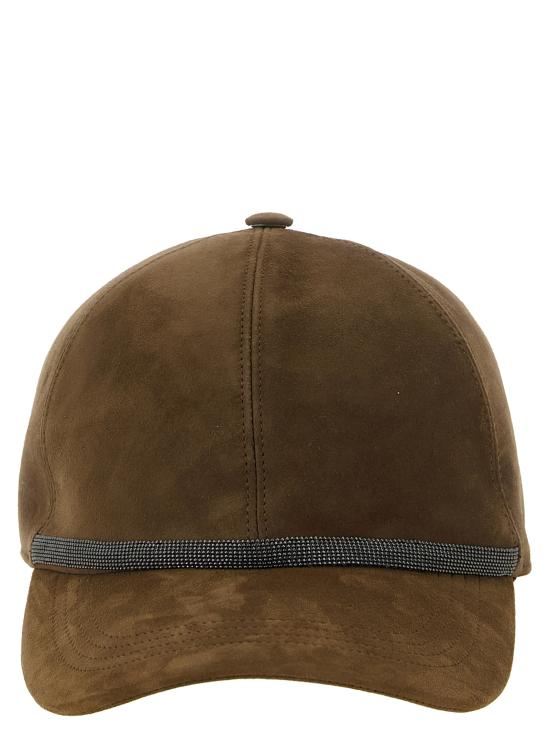 26FW 브루넬로 쿠치넬리 모자 MCAP9F151C9801 Brown