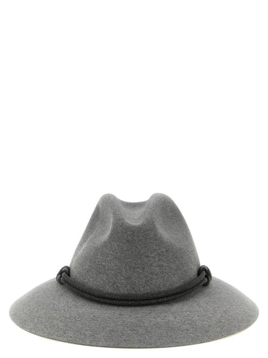 26FW 브루넬로 쿠치넬리 모자 MCAP90232C073 Gray