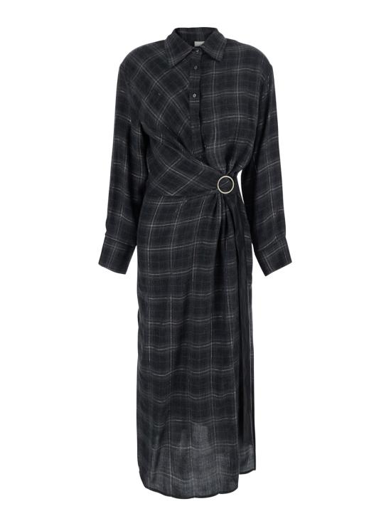 26FW 라메 원피스 NFABI21TVI0445SPCHE Black